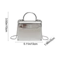 thumbnail image 3 of Yusimy Fashionable Design Women's Shoulder Bag Solid Color Street Trendy Chain Small Square Bag for Daily Use, 3 of 6