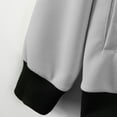 thumbnail image 5 of Yokua Fleece Bomber Coat Men Waffle Zip Up Varsity Coat Windbreaker Coat Barn Coat Outwear with Pockets, 5 of 10