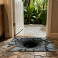 thumbnail image 4 of 3D Optical Illusion Rug - Swirl And Bottomless Pit Design Anti-Slip Doormat | Suitable For Indoor/Outdoor Use, Entrances, Living Rooms, Game Rooms,Offices (23.62 X 15.7 Inches), 4 of 7