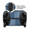 thumbnail image 2 of Hirioo Cozy Knitted Blue Chevron for Elasticity Suitcase Cover (No luggage Included) Durable Luggage Protector Fits 18-32 Inch Luggage-Large, 2 of 7