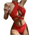 thumbnail image 1 of Moda mujer estampado Sexy Bikini push-up acolchado traje de baño traje de baño conjunto de ropa de playa Fridja  nalpqowj51982, 1 of 8