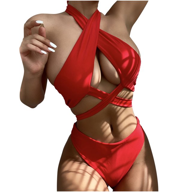 Moda mujer estampado Sexy Bikini push-up acolchado traje de baño traje de baño conjunto de ropa de playa Fridja nalpqowj51982
