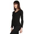 thumbnail image 5 of MeMoi Women's Pointelle Rib Knit Seamless Long Sleeve Top - Womens - Female, 5 of 6