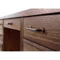 thumbnail image 5 of Rustic Desk Office Writing Table Wood Credenza Fully Assembled Brown, 5 of 11