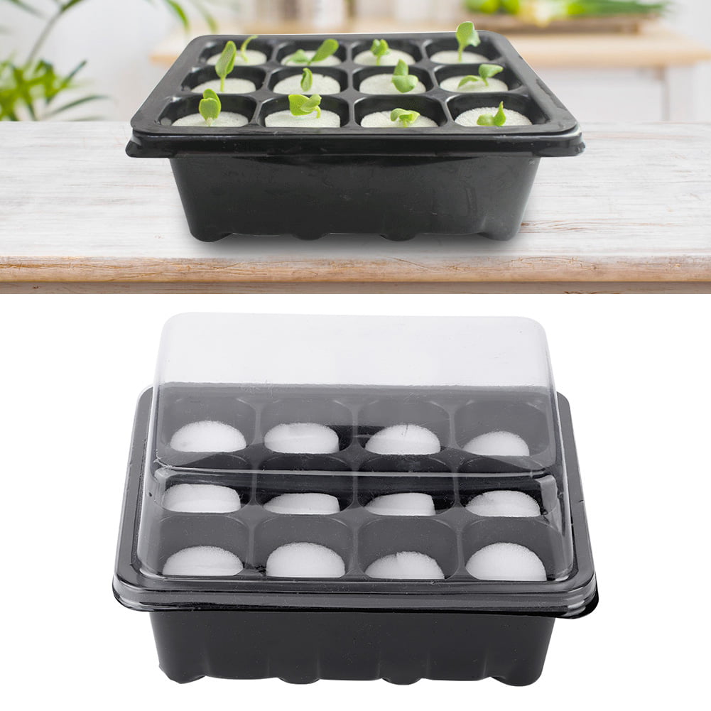 Greenhouse Hydroponics Seed Germination Tray Fruit Vegetable Flowers Seedling 