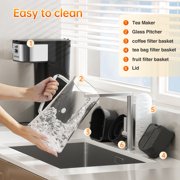 Iced Tea Machine with Reusable Filter Basket 3QT
