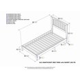 thumbnail image 6 of French Fabulous Platform Bed with Open Footboard, Turbo Charger, Solid Hardwood Design for Lasting Durability, Sturdy Wood Build for Spacious Bedrooms, 6 of 6