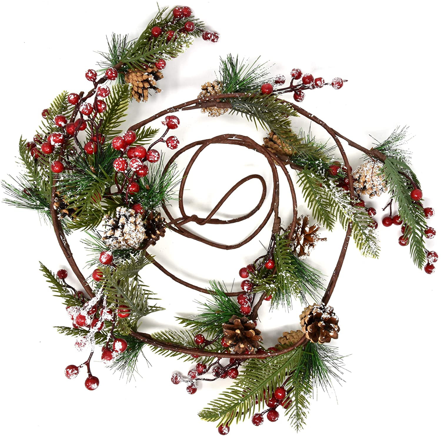 Mini Foam Pine Cone Christmas Wreath Decoration Fake Nuts For Wedding Artificial 