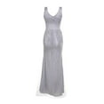 thumbnail image 4 of Prolriy Sequin Dress for Women Long Gold Party Women Dress Evening Gown Bridesmaid Sequin Prom V Neck Women's Dress Holiday Dresses 2025 New Years Eve Dress Silver XXL, 4 of 4