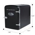 thumbnail image 6 of Restored Frigidaire 9-Can Retro Mini Fridge Cooler Black EFMIS2175-BLACK, Includes 110V home power cord & 12V DC car adapter (Refurbished), 6 of 7