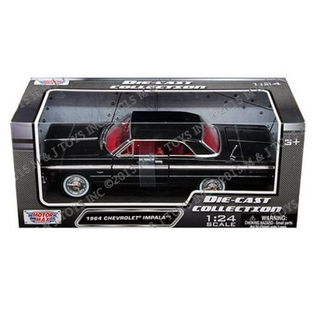- MOTOR MAX 1:24 W/B AMERICAN CLASSICS - 1964 CHEVROLET IMPALA HARDTOP 73259AC-BK