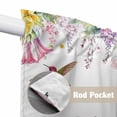 thumbnail image 4 of Watercolor Flowers Swag Valances for Windows 2 Pack, Kitchen Window Curtains 36 Inch Length, Spring Hummingbird Butterflly Floral Privacy Swag Curtains for Living Room/Bathroom 36"x36", 4 of 8