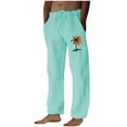 thumbnail image 2 of Pantalones largos para hombre, moda, estampados, casuales, cintura elástica con bolsillo, pantalones deportivos, pantalones de poliéster para hombre., 2 of 4