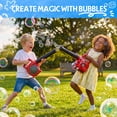 thumbnail image 4 of YCFUN 2 in 1 Kids Leaf Blower and Bubble Toy, Real Working Play Garden Tool Set with Airflow & Sound, Outdoor Yard Toy for Kids Boys Girls Ages 3-6, 4 of 6