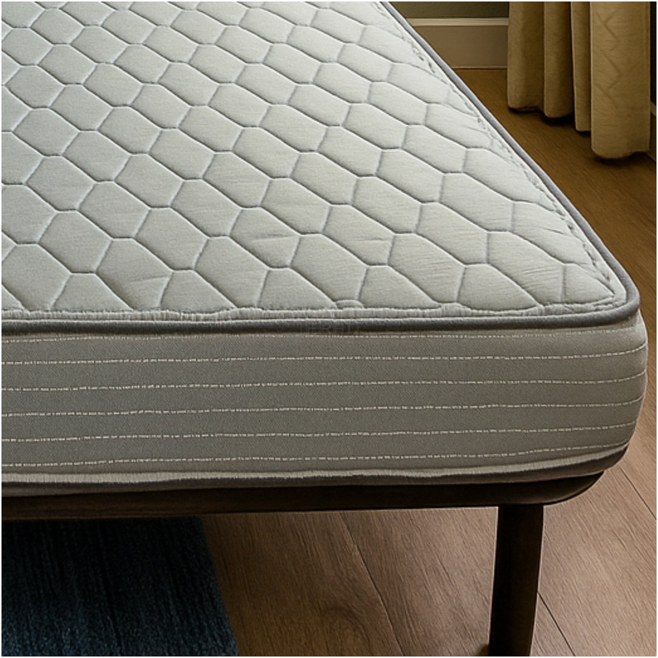 JERFIT 6 Inch Full Size Hybrid Mattress, Gray - Medium Firm Feel, CertiPUR-US Certified Foam Innerspring Support, Roll-Packed for Easy Setup