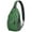 Green Christmas Snowflake, variant on Sling Backpack,Green Christmas Snowflake Pattern Sling Bag with Water Bottle Holder,Waterproof Sling Bag for Men/Women with Headphone Jack for Hiking,Travel