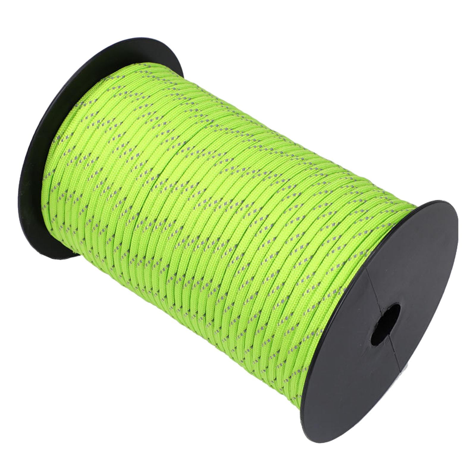 Reflective String Tent Rope CordGuyline Camping Rescue Survival Gadget Green 