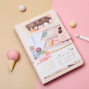 Cute Journal for Women, Vegan Leather Writing Diary, Puffy Cover Notebook, 256 Pages, 7.3 x 5.1