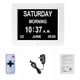 thumbnail image 1 of Bewildely Reloj Digital de 8 pulgadas, 5V, 1A, alimentado por Cable, 800x600, Control de botones, 12 ajustes, alarma, sala de estar, recordatorio de Decoración del hogar Negro Enchufe de EE. UU. Bewildely HA001407-01B, 1 of 1