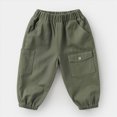 thumbnail image 5 of Gibobby Boys Pants Toddler Boy Pants Joggers Sweatpants For 12 18Months 2T 3T 4T 5T Kids Boys Soft Casual Cargo Pants With Drawstring Boys School Pants Toddler Sweatpants(3-4 Years,Green), 5 of 6