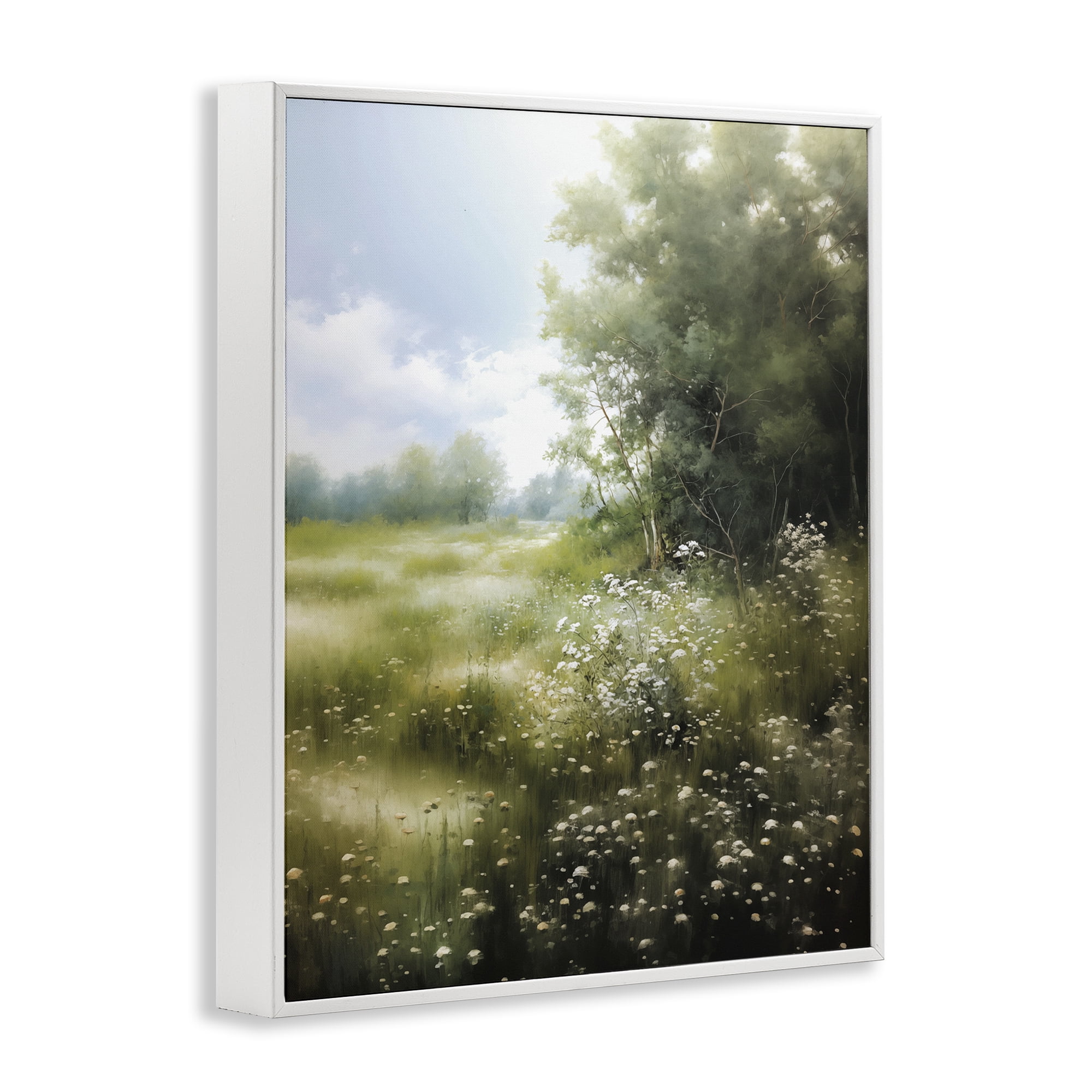 Stupell Industries Greener Pastures Landscape White Framed Giclee Art, design by Heidi Kuntz