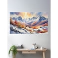 thumbnail image 2 of Great White Mountains Poster Wall Art, Modern Wall Decor, 24x36 UNFRAMED, 2 of 3