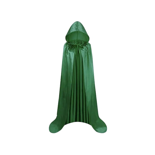 Capa con capucha Fácil de usar Cómoda Práctica Capa con capucha Capa de Halloween para Verde