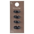 thumbnail image 4 of Solutions Adult Men's 4 Piece Black Silicone Ring Set, Size 9/10 - No Stone, 4 of 4