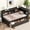 Espresso, variant on Harper & Bright Designs L-shaped Corner Bed Twin Size with Bookcases and Drawers, Wood Daybed with Power Outlets and USB Charging Ports, White