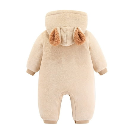 

Dadaria Baby Clothes 0-18Months Baby Autumn And Winter Cotton Clothes Outing Romper Baby Jumpsuits Khaki 0-3Months Baby