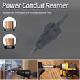 thumbnail image 3 of Conduit Reamer, Power Conduit Reamer Replaceable Blade 1/4 Inch Shank  For Metal Pipes Reaming, 3 of 8