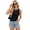 Black, variant on Fjuchai Women's Halter Tops Summer Sleeveless Tank Tops for Women Camis Shirt Slim Side Pleat T-Shirt for Female S- XXL