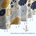 thumbnail image 6 of Pioneer Flower Floral Print Pattern Shower Curtain 84"x72", Bathroom Decorative Shower Curtain Set with 12 Hooks, Waterproof Washable, 6 of 6