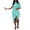 Sky Blue, variant on Sngxgn Women's A Line Midi Dress Straps V Neck Slit Party Slip Dress(Khaki,L)