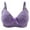Purple, variant on Everyday Bras Women Fashion Wire Free Bowknot Printed Comfortable Push Up Hollow Out Bra Underwear Women Size Female Bras, Style 4341, Beige 42B