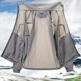 thumbnail image 4 of MIXUE Mens Coats And Jackets Autumn Winter Solid Color Hooded Long Sleeve Zip Up Loose Casual Coat Sportswear,Gray,XXXL, 4 of 4