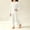 White, variant on Spazoro Toddler Girls 2 Pieces Outfit Sets, Crew Neck Shirts and Pants Soft & Breathable Long Sleeve Fall Solid Color Casual Loungewear Sets for Home Coffee Size 9-10