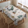 thumbnail image 5 of Merry Christmas Table Cover Wrinkle Resistant Washable Tablecolths Table Covers Triangle Tree Gingerbread Man Table Cloths for Party Picnic Dinner Decor Rectangle,60x84inches, 5 of 5