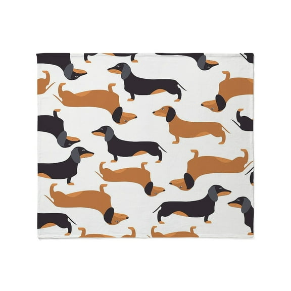 CafePress - Cute Dachshunds Throw Blanket - Soft Fleece Throw Blanket, 50"x60" for All Ages