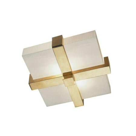 

Robert Abbey - 139 - Two Light Flushmount - Doughnut - Natural Brass-1pack