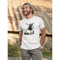 thumbnail image 2 of Color Sketch Of Monster Cat T-Shirt Men -Image by Shutterstock, Male 3X-Large, 2 of 4
