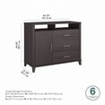 thumbnail image 2 of Somerset Office Storage Credenza in Storm Gray - Engineered Wood, 2 of 10