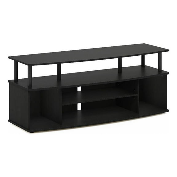 Pemberly Row Large Entertainment Center Hold up to 55-IN TV in Blackwood