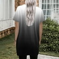thumbnail image 5 of Womens Tunic Tops, Short Sleeve Shirts for Women Summer Fashion Loose Fit Ombre Tie Dye Long Length V Neck T-Shirts with Pockets, 5 of 5