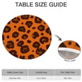 thumbnail image 6 of Orange and Brown Of Leopard Print Round Fitted Tablecloth with Elastic Edge,Dining Table Cover Waterproof,Outdoor Round Tablecloth for Camping,Dining,Indoor and Outdoor, 6 of 7