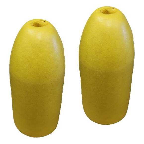 KUFA Sports 6x14-Inch Shrimp Trap Float (2-Pack), Yellow