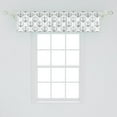 thumbnail image 2 of Ambesonne Anchor Window Valance, Floral Art Marine, 54" X 12", Black White, 2 of 3