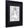 thumbnail image 2 of Trademark Fine Art "Woman 4" Canvas Art by KCDoodleArt Black Matte, Black Frame, 2 of 4