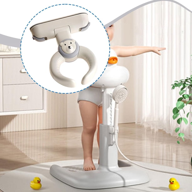 Support de douche de bébé à hauteur réglable avec base antidérapante