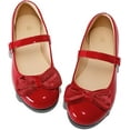 thumbnail image 4 of Kushyshoo Girl's Red Ballet Flats Soft Mary Jane Dress Party Shoes Non-Slip 12M, 4 of 6